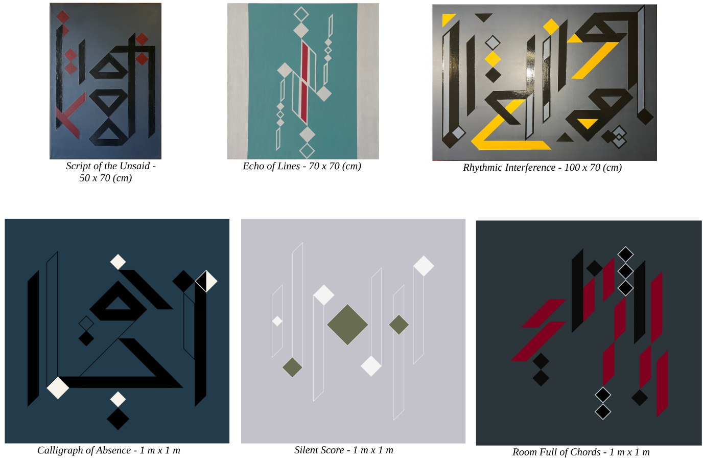 The complete cycle of six Sounding Canvases
