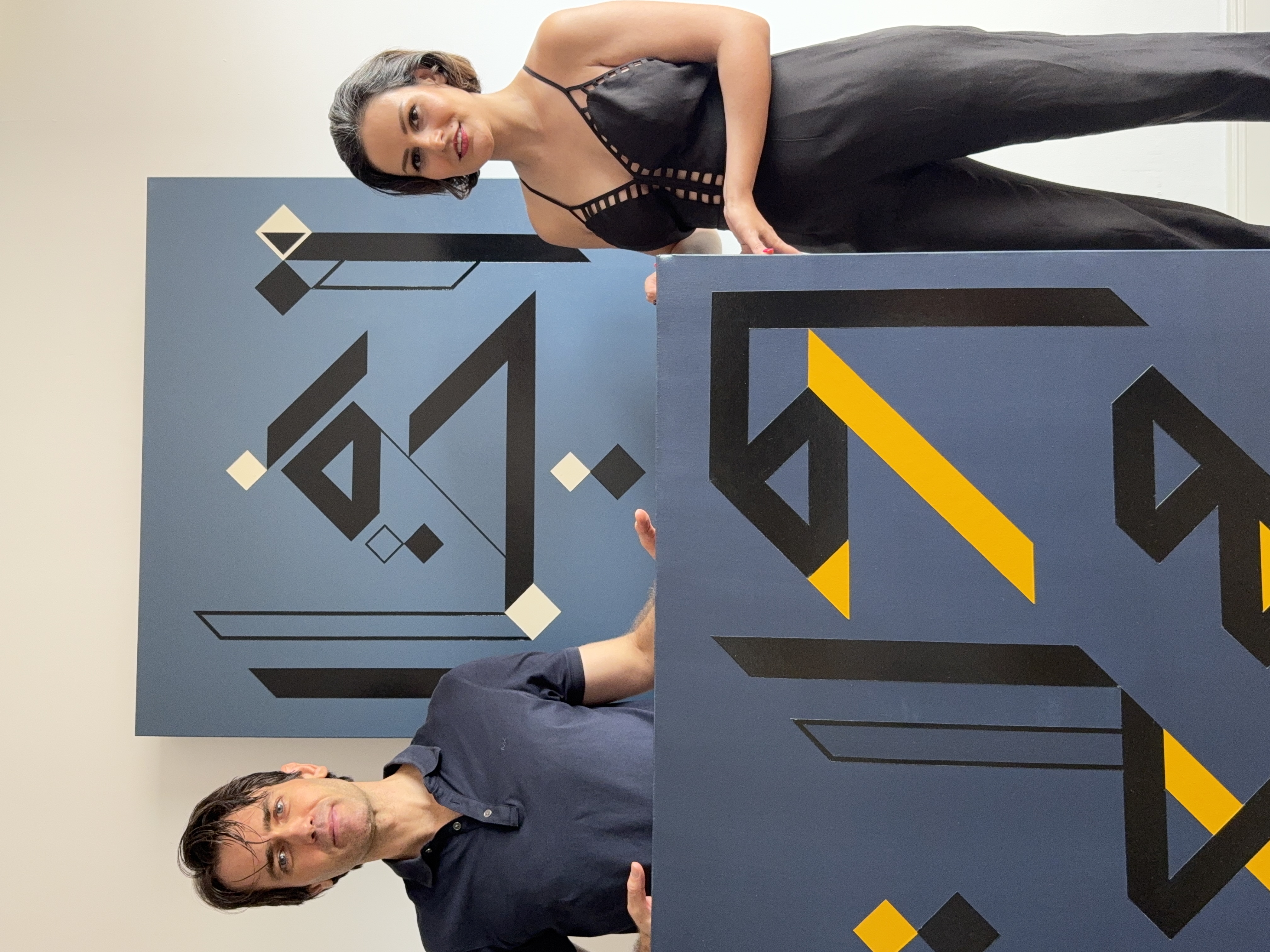 Perceptrum duo, presenting networked Sounding Canvases installation exploring artistic entanglement through interactive sound